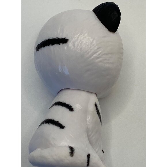 Ty Beanie Boo Arctic Tiger Figure With Glitter Blue Eyes 4" White & Black For Co - Picture 5 of 7